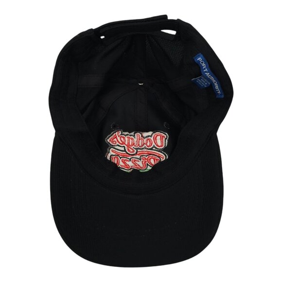 Dodges Pizza Embroidered Patch Strapback Cap Trucker Baseball Hat Black - Picture 5 of 13